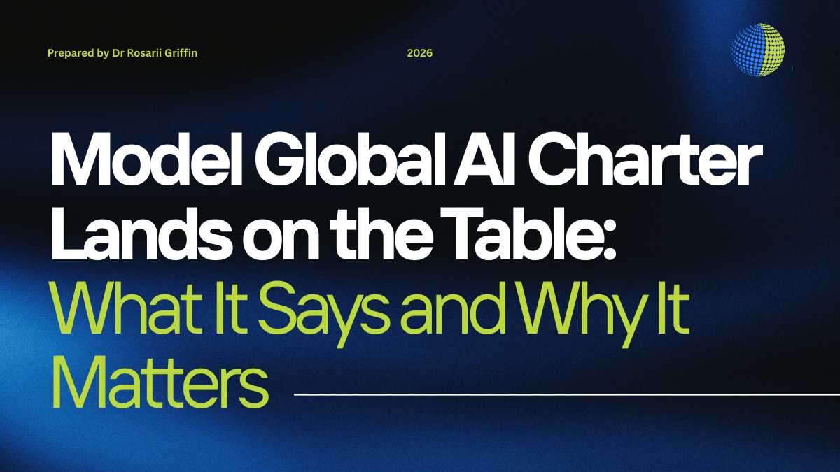 image with text: Model Global AI Charter